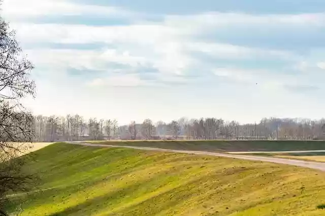 Free download grass path dam nature landscape free picture to be edited with GIMP free online image editor