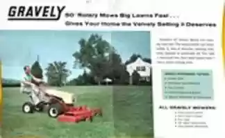 Free download Gravely Lawnmower advertisement flier free photo or picture to be edited with GIMP online image editor