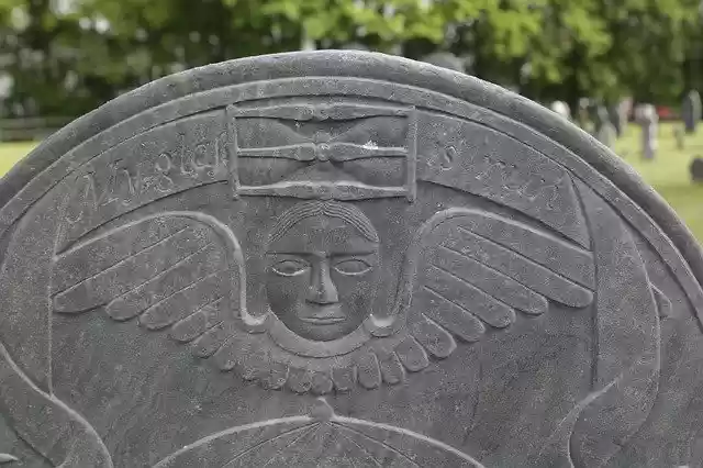 Free download Gravestone Death Angel free photo template to be edited with GIMP online image editor