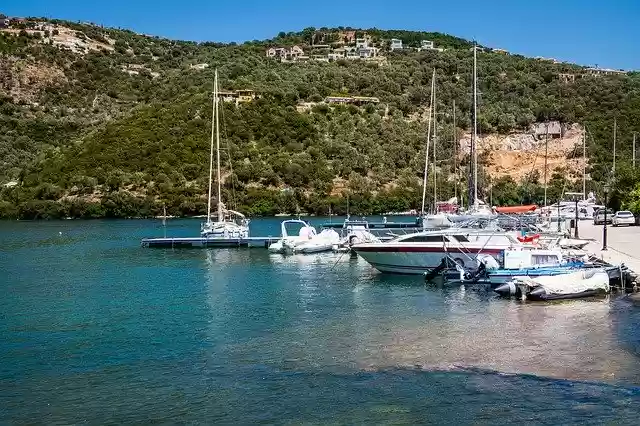 Free download Greece Boats Sea -  free photo or picture to be edited with GIMP online image editor