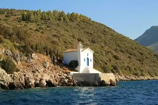 Free download Greece Ithica Church -  free photo or picture to be edited with GIMP online image editor