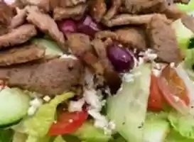 Free download Greek Salad with Lamb & Feta Cheese free photo or picture to be edited with GIMP online image editor