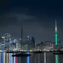 Green city and tower  screen for extension Chrome web store in OffiDocs Chromium