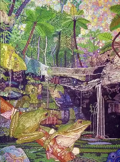 Free download Green Frog Gorge Australian -  free illustration to be edited with GIMP free online image editor