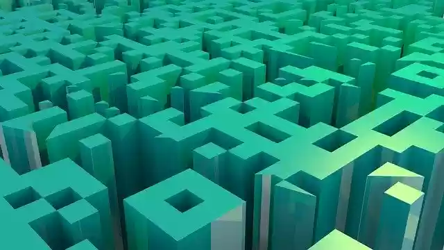 Free download Green Geometry 3D Design -  free illustration to be edited with GIMP free online image editor