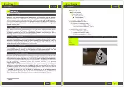 GreenTinge - Writer Vorlage Writer Template DOC, XLS veya PPT şablonu ücretsiz indir, LibreOffice çevrimiçi veya OpenOffice Desktop ile çevrimiçi olarak düzenlenebilir