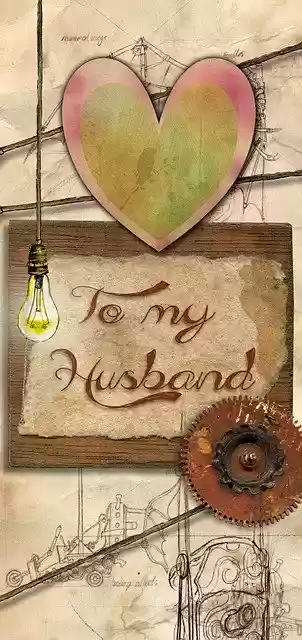 Free download Greeting Card Husband -  free illustration to be edited with GIMP free online image editor