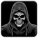 Grim Reaper Dark  screen for extension Chrome web store in OffiDocs Chromium