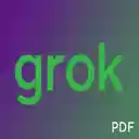 Grok2Pdf Convert Grok AI to PDF  screen for extension Chrome web store in OffiDocs Chromium