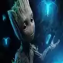 Groot Theme  screen for extension Chrome web store in OffiDocs Chromium