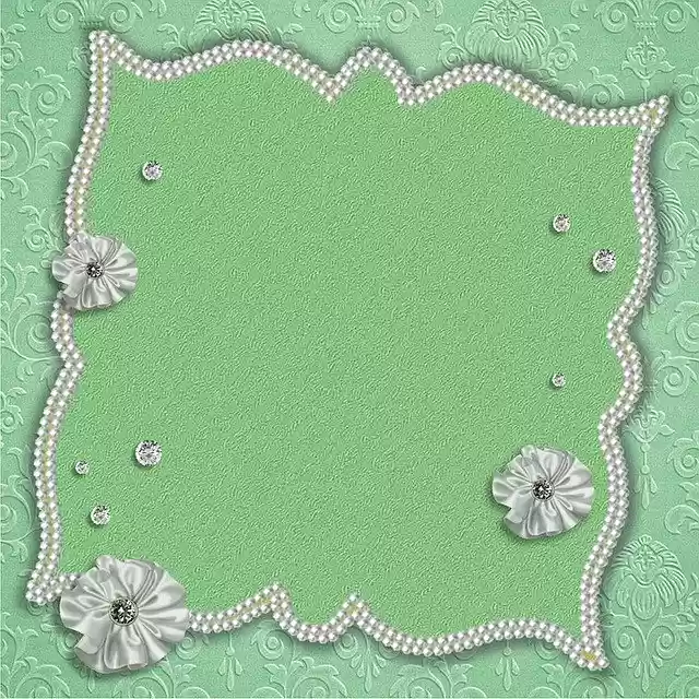 Free download Guestbook Green Beads -  free illustration to be edited with GIMP free online image editor