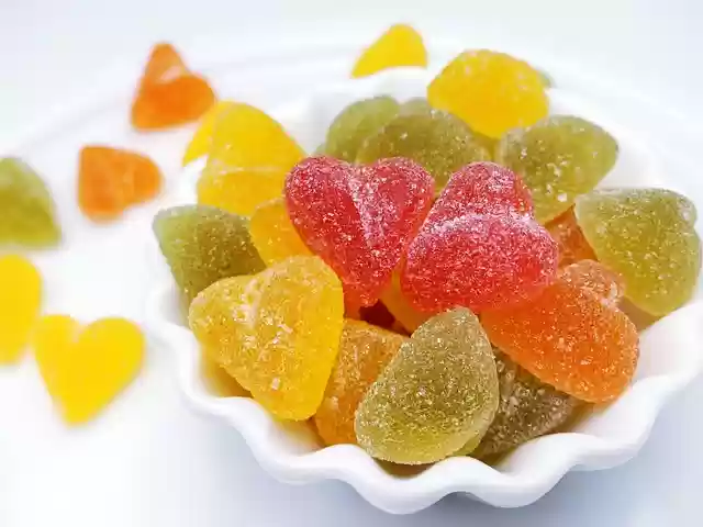 Free download gummy bear candy sugar heart free picture to be edited with GIMP free online image editor