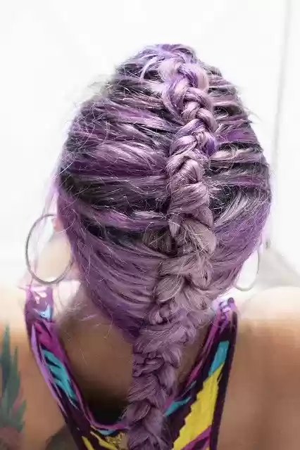 Free download Hair Purple Beauty -  free photo or picture to be edited with GIMP online image editor