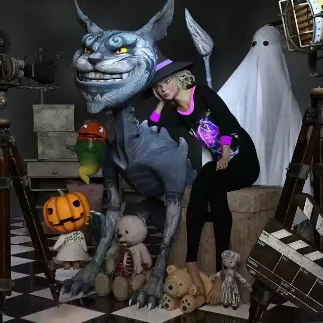 Free download Halloween Cheshire Cat Ghost -  free illustration to be edited with GIMP free online image editor