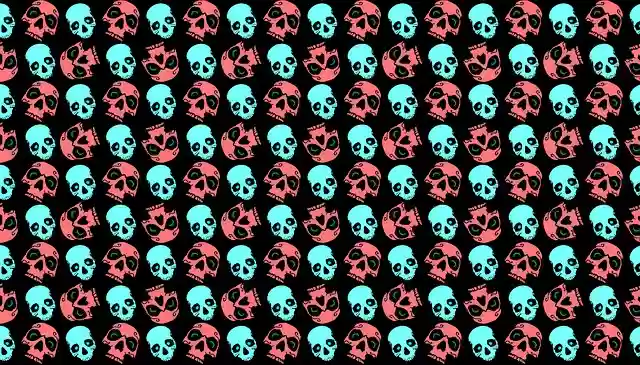 Free download halloween skulls wrapping paper free picture to be edited with GIMP free online image editor