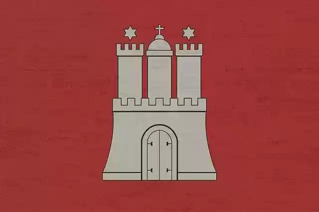 Free download Hamburg Country Flag Hanseatic -  free illustration to be edited with GIMP free online image editor