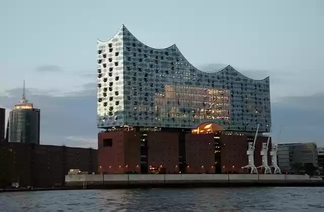 Free download Hamburg Elbe Philharmonic Hall -  free photo or picture to be edited with GIMP online image editor