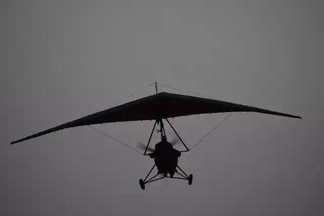 Free download Hang Glider Sky Grey -  free photo or picture to be edited with GIMP online image editor