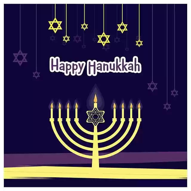 Free download Happy Hanukkah Shabbat Shalom -  free illustration to be edited with GIMP free online image editor