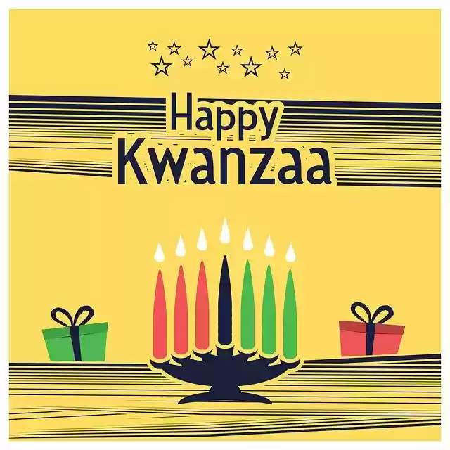 Free download Happy Kwanzaa Kinara Habari Gani -  free illustration to be edited with GIMP online image editor