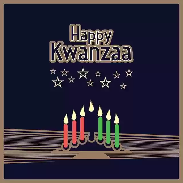 Free download Happy Kwanzaa Kinara Menorah Seven -  free illustration to be edited with GIMP online image editor