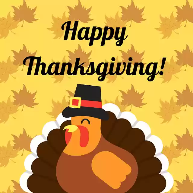 Happy Thanksgiving  screen for extension Chrome web store in OffiDocs Chromium
