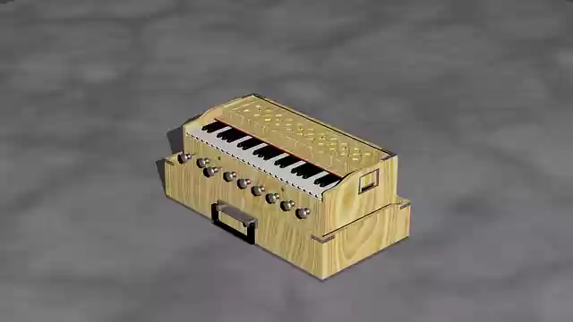 Free download Harmonium Music Musical Instrument -  free illustration to be edited with GIMP free online image editor