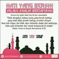 Free download Hati Yang Bersih Selalu Shalat Berjamaah free photo or picture to be edited with GIMP online image editor