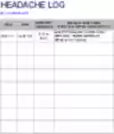 免费下载头痛和偏头痛日志 DOC、XLS 或 PPT 模板免费使用 LibreOffice 在线或 OpenOffice 桌面在线编辑