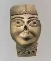 Free download Head of a female wearing a necklace originally filled with colored paste and gold free photo or picture to be edited with GIMP online image editor