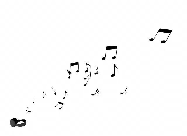 Free download Headphones Music Notes -  free illustration to be edited with GIMP free online image editor