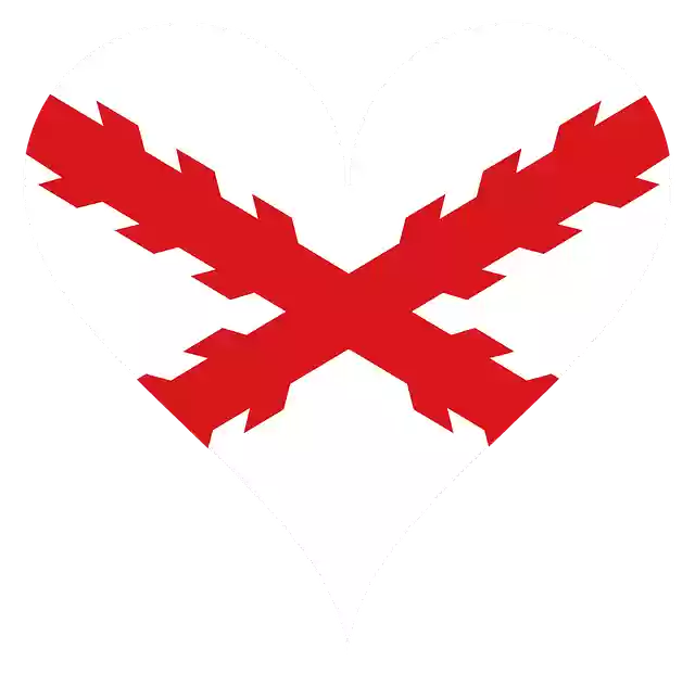 Free download Heart Flag Red -  free illustration to be edited with GIMP free online image editor