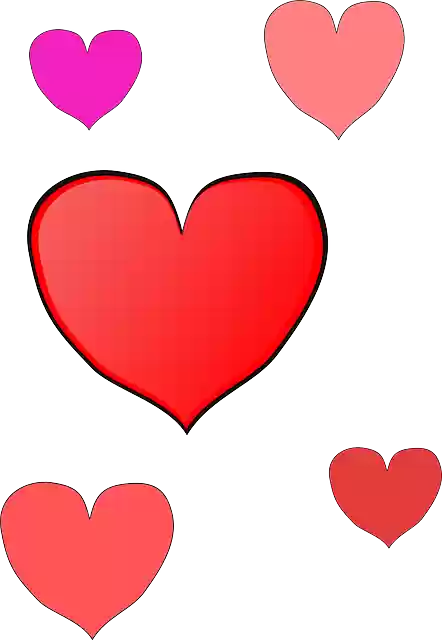 Free download Hearts Red Pink - Free vector graphic on Pixabay free illustration to be edited with GIMP free online image editor