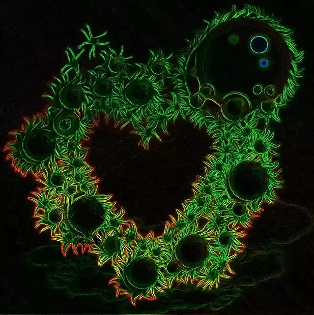 Free download Heart Sting Neon -  free illustration to be edited with GIMP free online image editor