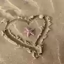 Heart wallpaper drawn in sand  screen for extension Chrome web store in OffiDocs Chromium