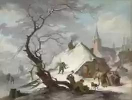 Free download Hendrik Meyer, A Winter Scene free photo or picture to be edited with GIMP online image editor