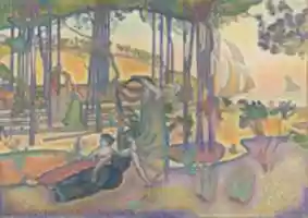 Free download Henri Edmond Cross, The Evening Air free photo or picture to be edited with GIMP online image editor