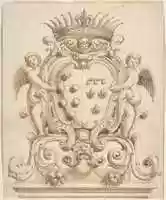 Free download Heraldic Design for Henry IV and Marie de Medici (?) free photo or picture to be edited with GIMP online image editor