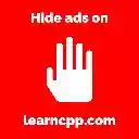 Hide ads on learncpp.com  screen for extension Chrome web store in OffiDocs Chromium