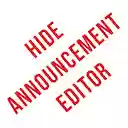 Hide Classroom Announcement Editor  screen for extension Chrome web store in OffiDocs Chromium