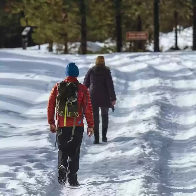 Free download hiking snow winter road path free picture to be edited with GIMP free online image editor