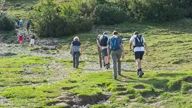 Free download Hiking Wanderer Nature -  free photo or picture to be edited with GIMP online image editor