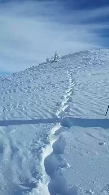 Free download Hiking Winter Snow -  free photo or picture to be edited with GIMP online image editor