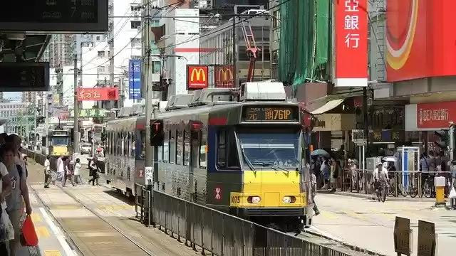 Free download hongkong railway tram hong kong free picture to be edited with GIMP free online image editor