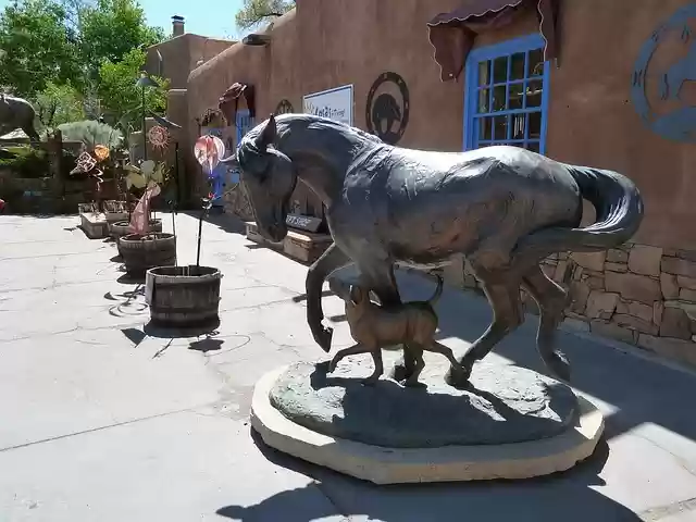 Free download horse dog art metal statue free picture to be edited with GIMP free online image editor