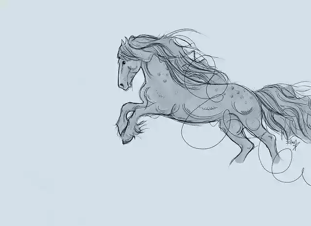 免费下载 Horse Gallop 免费插图，可使用 GIMP 在线图像编辑器进行编辑