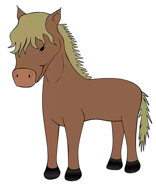 Free download Horse Pony Comic -  free illustration to be edited with GIMP free online image editor