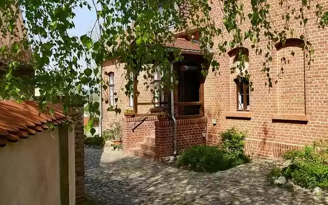 Free download House Facade Brick -  free photo or picture to be edited with GIMP online image editor