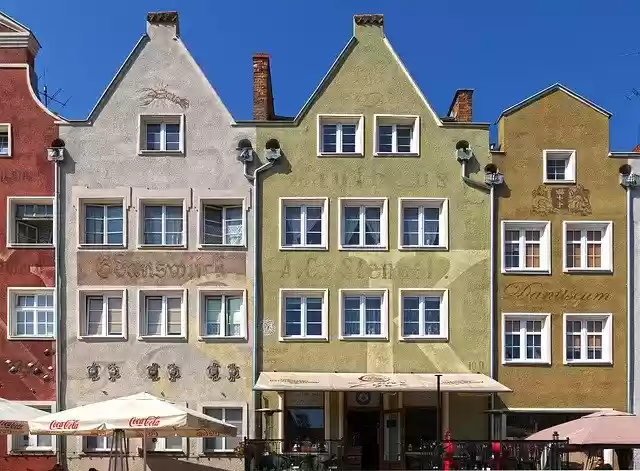 Free download Houses Facade Building Historic -  free free photo or picture to be edited with GIMP online image editor