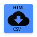 HTML table to csv  screen for extension Chrome web store in OffiDocs Chromium